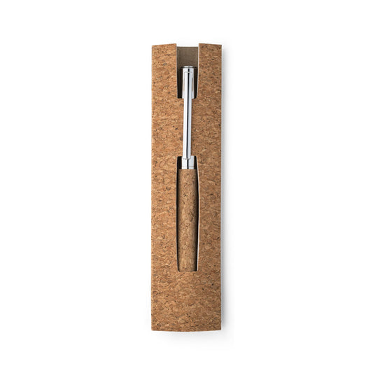 ROME PREMIUM ROLLER - Penna a Roller Acciaio Inox e Sughero - Cod. 05-00060