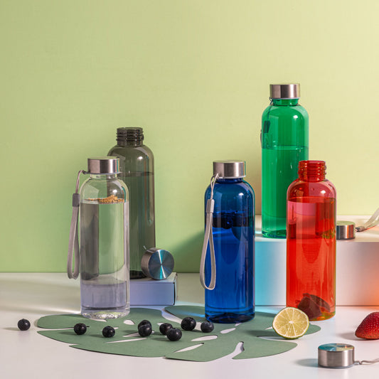 ENDERS M - Borraccia 600mL PET Riciclato Trasparente - Cod. 54326