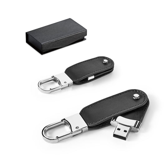 BRAGG 8GB - Chiavetta Memoria USB da 8 GB in PU e con Clip a Moschettone - Cod. 97438