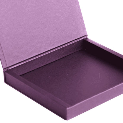 10x10x2,5cm - Scatola Premium Rivestita in Carta Liscia Bianca o Colorata