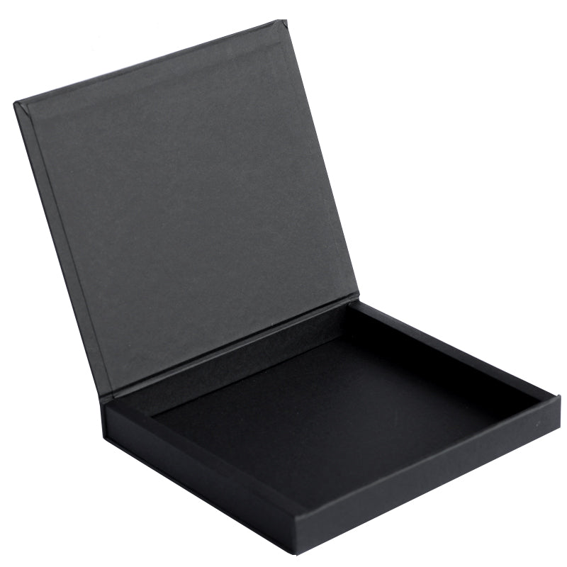 10x10x2,5cm - Scatola Premium Rivestita in Carta Liscia Bianca o Colorata