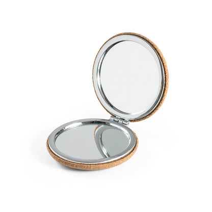 TILBURY - Specchietto da borsa doppio in sughero - Cod. 94898