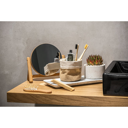 DERN - Spazzola per capelli in legno con denti in bambù - Cod. 95055