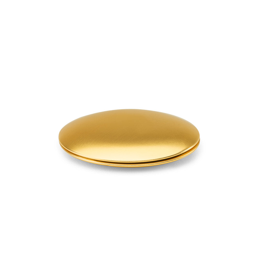 KAYLA - Specchio rotondo bifacciale in alluminio con chiusura magnetica - Cod. 95097