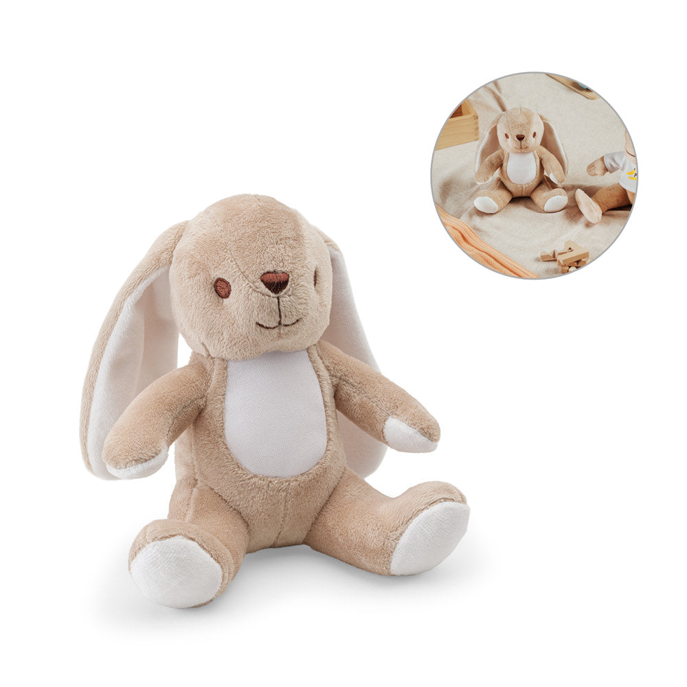 BUGS - Peluche in poliestere a forma di coniglio, con tessuto adatto alla personalizzazione - Cod. 98158