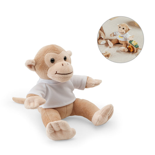 MONKY - Peluche a forma di scimmia con maglietta - Cod. 98159