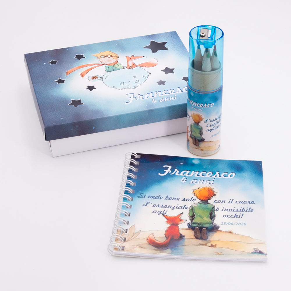 Kit Libro da Colorare Il Piccolo Principe Personalizzato