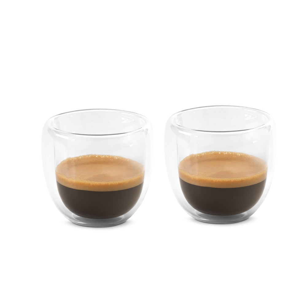EMERSON EXPRESSO - Set da Caffè in Vetro Borosilicato - 2 Tazze 75mL - Cod. 01-00055