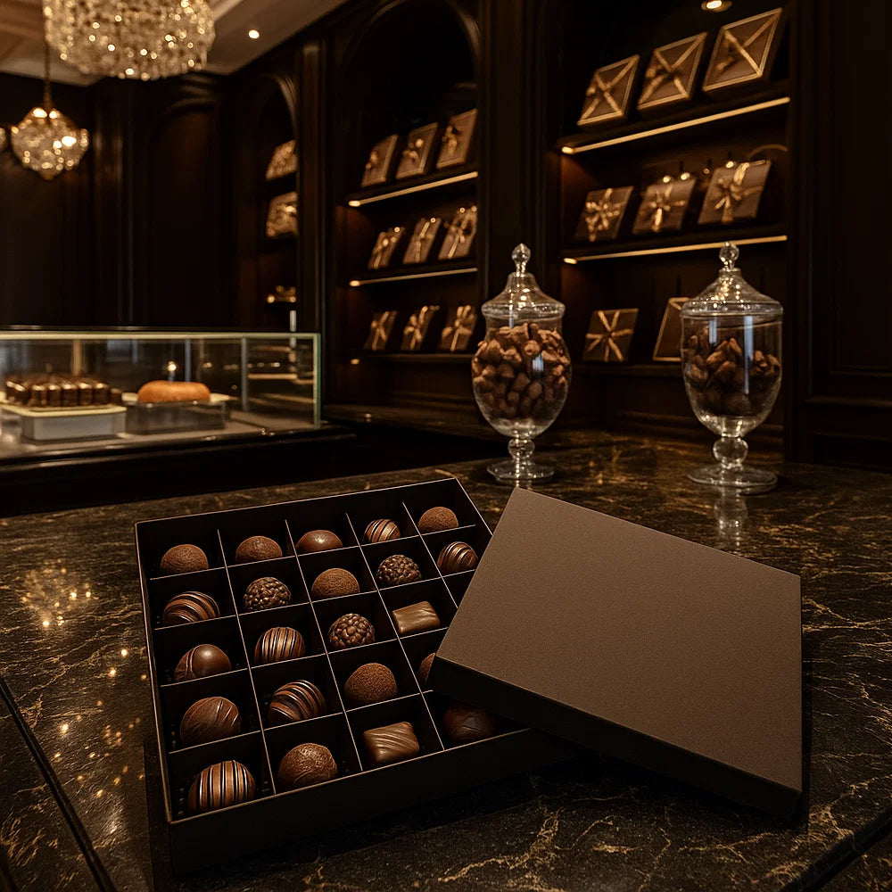 Scatola in Cartoncino con 25 Scomparti – 18,7 × 18,7 × 4 cm - Pacco da 10 pezzi