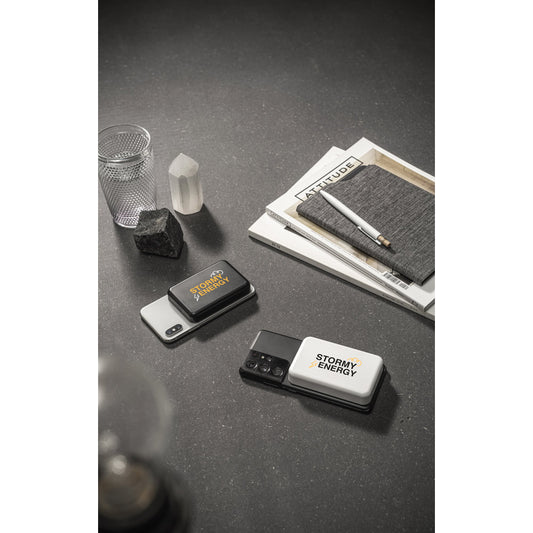 AMPERE 5 - Power Bank Magnetico da 5.000 mAh con Caricatore Wireless Superveloce da 15W - Cod. 97166