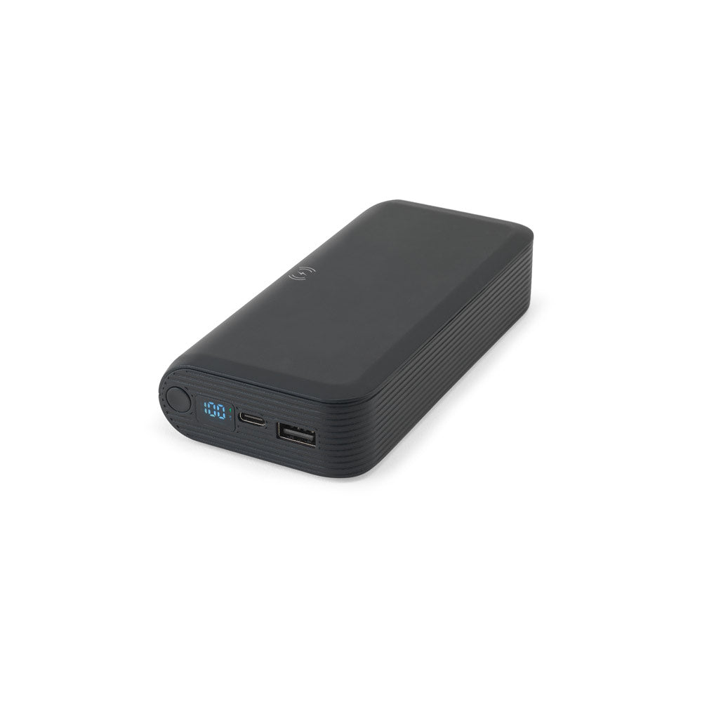 BECKER 20 - Power Bank da 20.000 mAh con Caricatore Wireless Superveloce da 15W - Cod. 97144