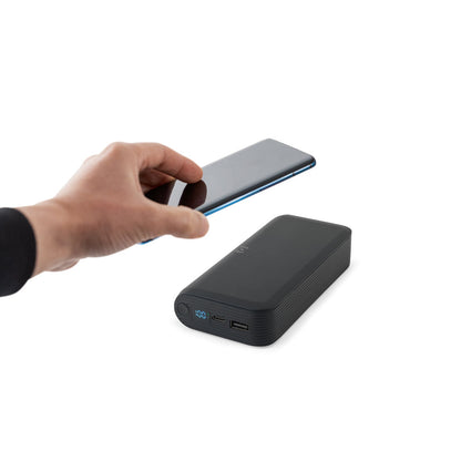 BECKER 20 - Power Bank da 20.000 mAh con Caricatore Wireless Superveloce da 15W - Cod. 97144