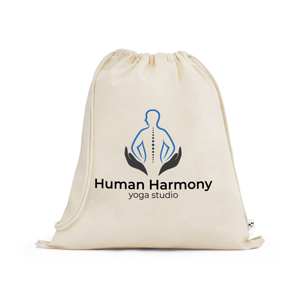 BELIZE - Zaino a Sacca 100% Cotone Biologico (140 g/m²) - Cod. 92527