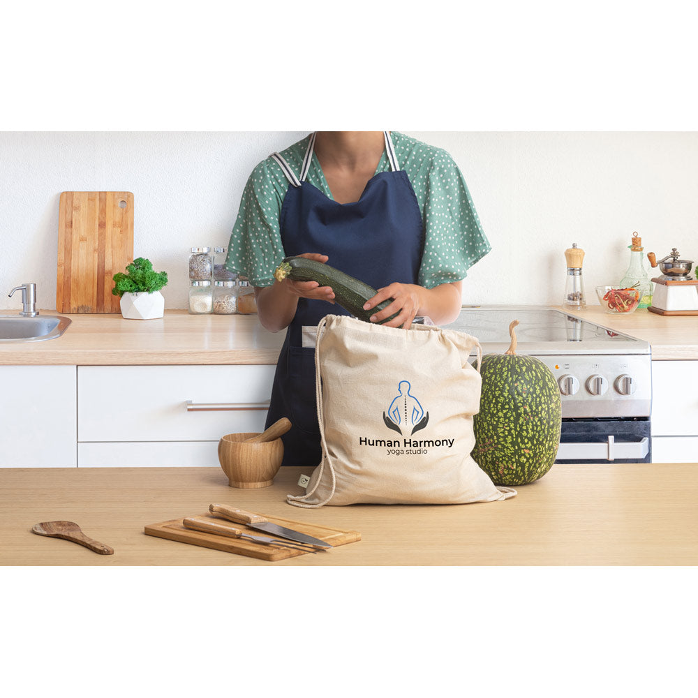 BELIZE - Zaino a Sacca 100% Cotone Biologico (140 g/m²) - Cod. 92527