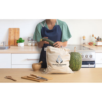 BELIZE - Zaino a Sacca 100% Cotone Biologico (140 g/m²) - Cod. 92527