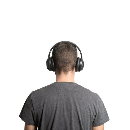 BETTENCOURT - Cuffie wireless pieghevoli con ANC e 15 ore di autonomia in ABS riciclato (100% rABS) - Cod. 97138