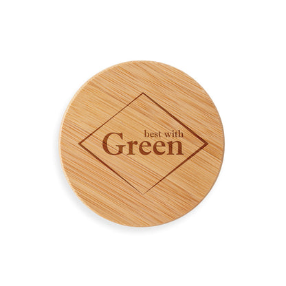 ECUADOR M - Bicchiere in Vetro Borosilicato con Tappo in Bambù  250mL - Cod. 94766