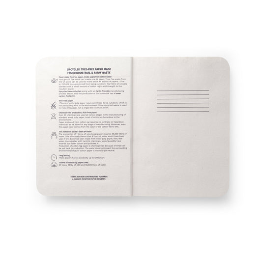 TEAPAD SEMI-RIGID - Taccuino A5 Ecologico Copertina SemirigidaTramite Gli Scarti Delle Foglie di Tè (65%) - Cod. 93290
