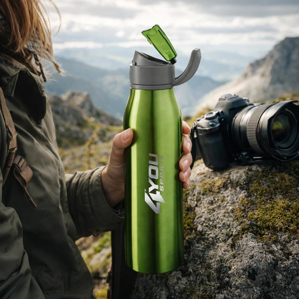 GRAF - Borraccia Sportiva in Alluminio con Manico 650mL - Cod. 01-00004