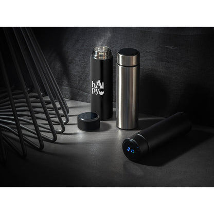 ROSSI - Borraccia Termica e Tappo con Termometro Digitale e Infusore 470mL - Cod. 94069
