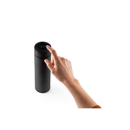 ROSSI - Borraccia Termica e Tappo con Termometro Digitale e Infusore 470mL - Cod. 94069