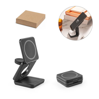 BROGLIE - Caricatore Wireless Magnetico Superveloce 3-in-1 da 15W - Cod. 97169