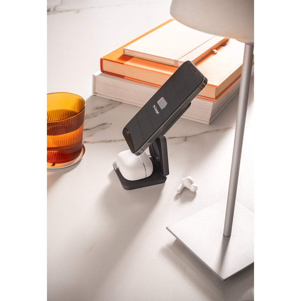 BROGLIE - Caricatore Wireless Magnetico Superveloce 3-in-1 da 15W - Cod. 97169
