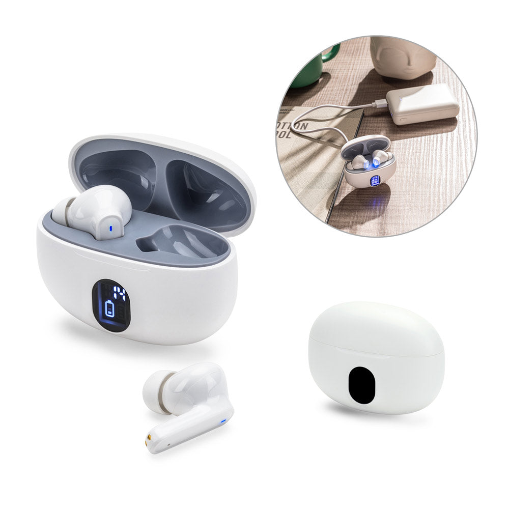 CAETANO - Auricolari Wireless con 4 Ore di Autonomia in ABS - Cod. 97188