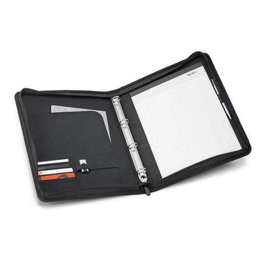 AUSTER - Cartella A4 in 600D con Blocco Pagine a Righe - Cod. 92073