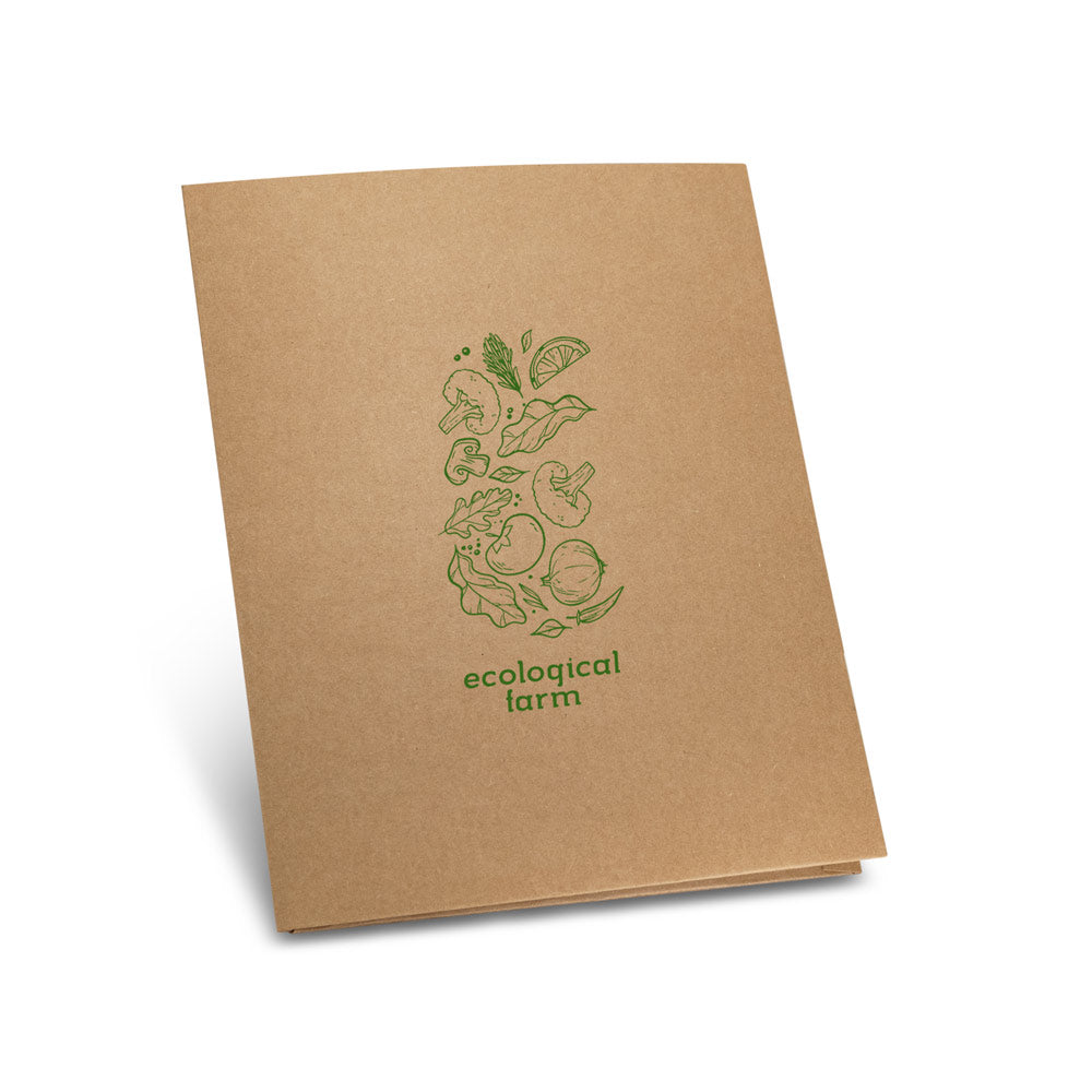 PUZO - Cartella Porta Documenti A4 in Carta Riciclata (400 g/m²) - Cod. 93463