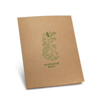 PUZO - Cartella Porta Documenti A4 in Carta Riciclata (400 g/m²) - Cod. 93463