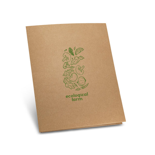 PUZO - Cartella Porta Documenti A4 in Carta Riciclata (400 g/m²) - Cod. 93463