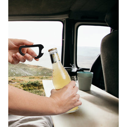 CLOSE - Moschettone in Alluminio con Apribottiglia - Cod. 98824