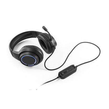 THORNE HEADSET RGB - Cuffie da Gioco in ABS con Cavo da 2 m, Microfono e Luci LED RGB - Cod. 97135
