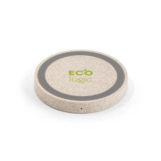 CUVIER - Caricatore Wireless 5W in ABS e Fibra di Paglia - Cod. 97929