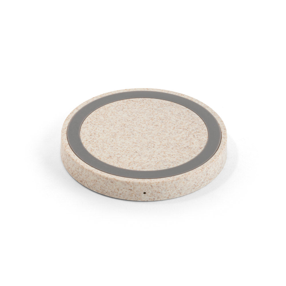 CUVIER - Caricatore Wireless 5W in ABS e Fibra di Paglia - Cod. 97929