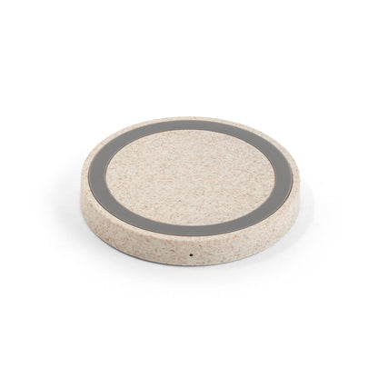 CUVIER - Caricatore Wireless 5W in ABS e Fibra di Paglia - Cod. 97929