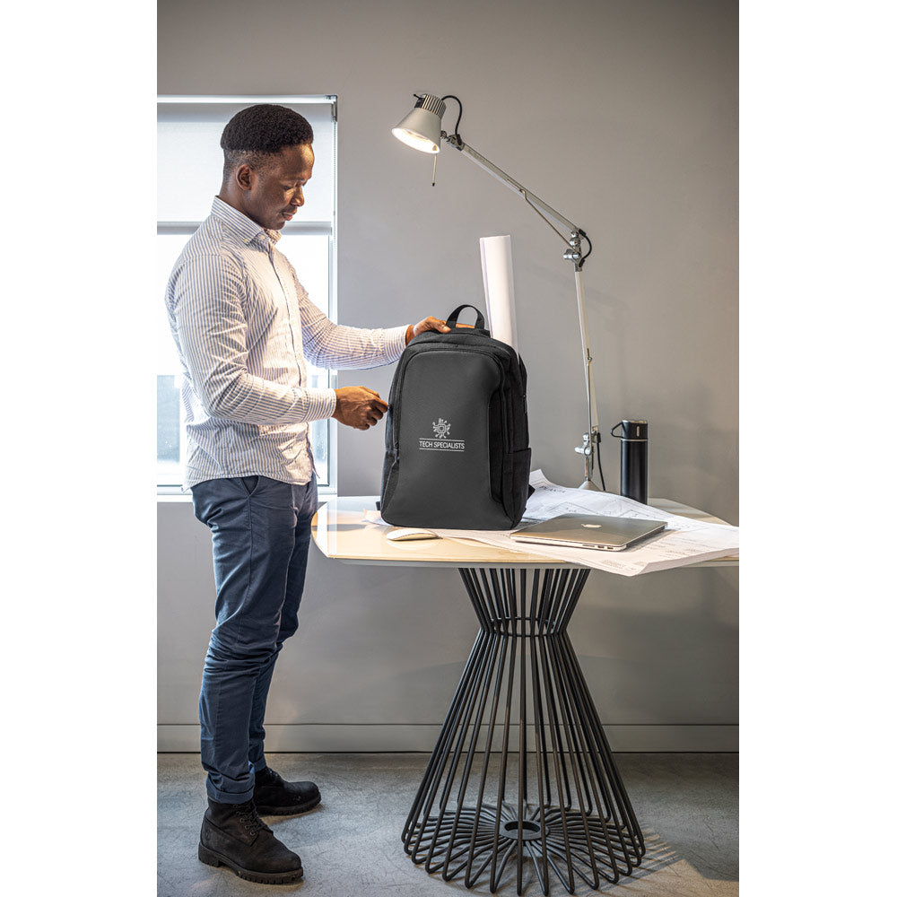 DRAMMEN - Zaino Porta Computer in Poliestere Riciclato 600D - Cod. 92378