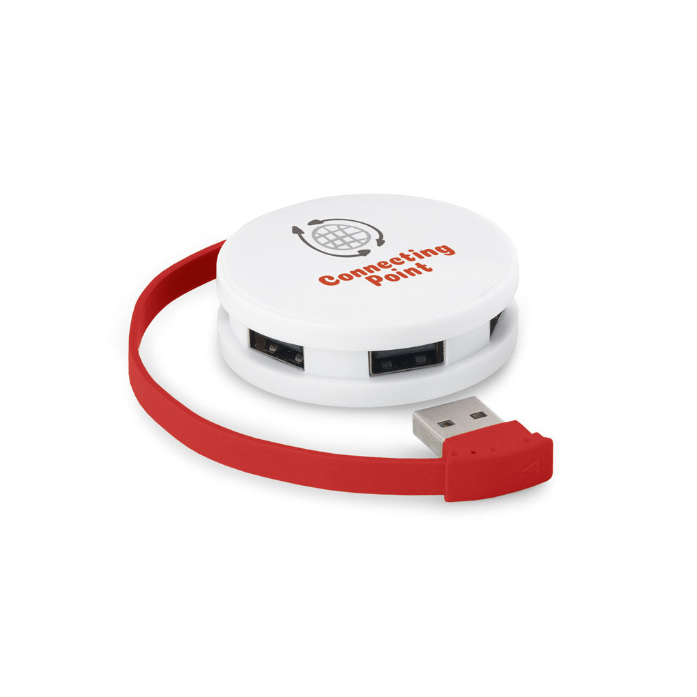 GARDNER - HUB 4 Porte con Cavo USB-A - Cod. 97357