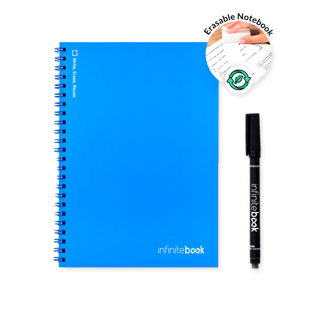 INFINITEBOOK PLAIN A5 - Quaderno con Pagine Stile Lavagna Bianca - Cod. 33200