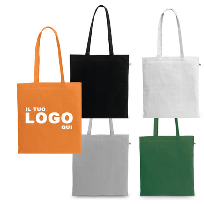 JATOBÁ 1 - 140 g/m² - 100% Cotone Biologico - Shopper Personalizzata - Cod. 02-00103