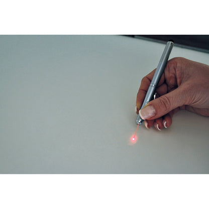 LAPOINT - Penna Multifunzione con Mini Torcia a LED, Puntatore Laser e Punta Touch e Custodia in Metallo - Cod. 81201