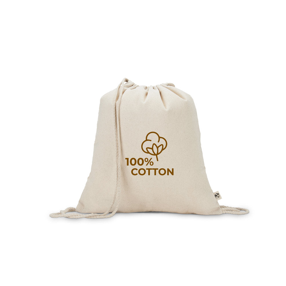 MAIORCA - Zaino a Sacca in 100% Cotone Riciclato (180 g/m²) - Cod. 92374