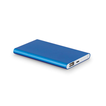 MARCET - Power Bank Slim da 4.000 mAh in Alluminio Riciclato (100% rAL) - Cod. 97344