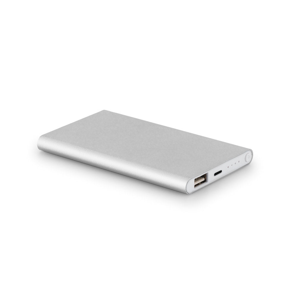 MARCET - Power Bank Slim da 4.000 mAh in Alluminio Riciclato (100% rAL) - Cod. 97344