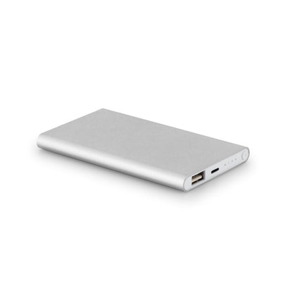 MARCET - Power Bank Slim da 4.000 mAh in Alluminio Riciclato (100% rAL) - Cod. 97344