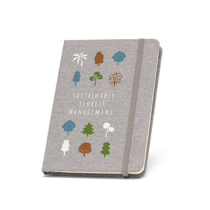 BOYD - Taccuino A5 in Poliestere Riciclato (100% rPET) con Pagine a Righe - Cod. 93276