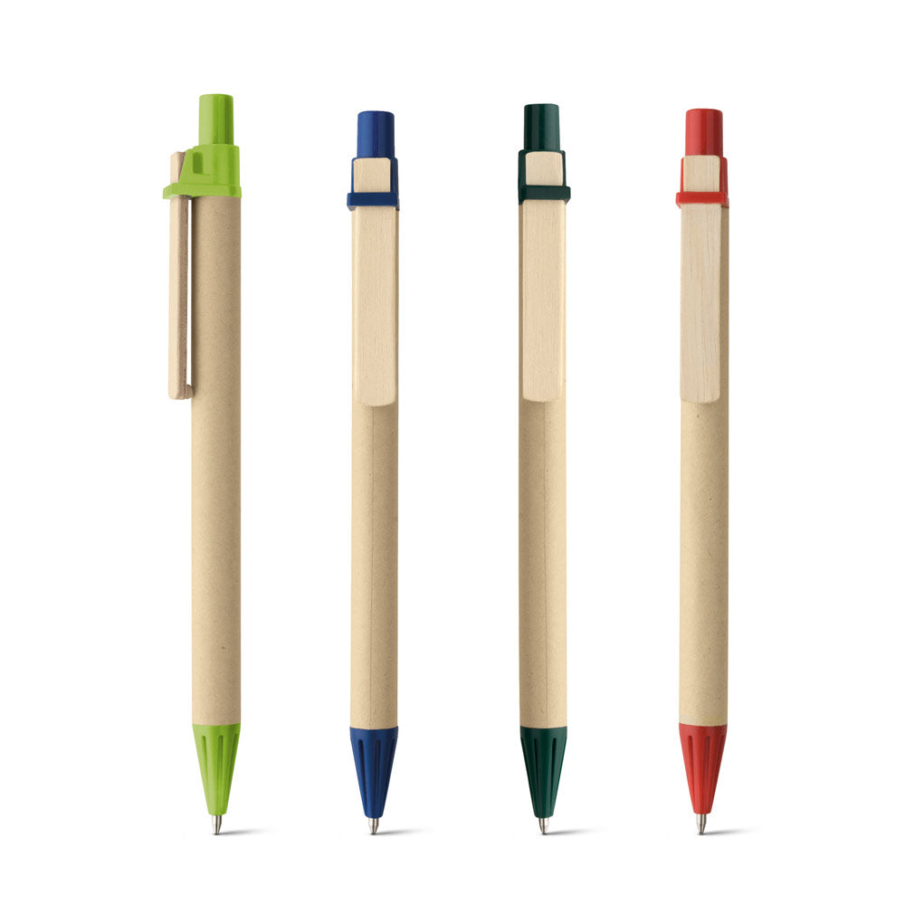 NAIROBI - Penna in Carta Kraft e Clip in Legno - Cod. 91292