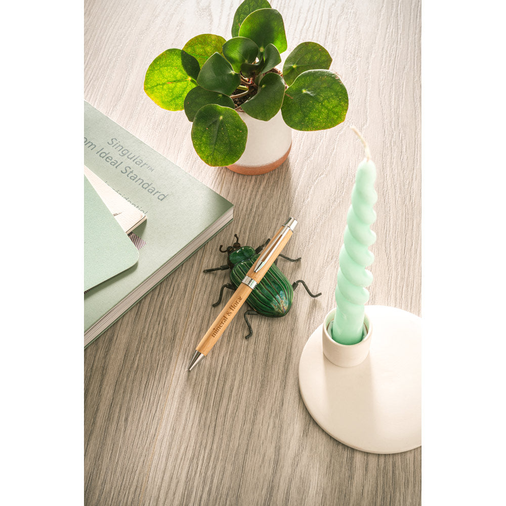 BAHIA II - Penna in Bambù con Clip a Rotazione e Confezione in Bambù - Cod. 91789