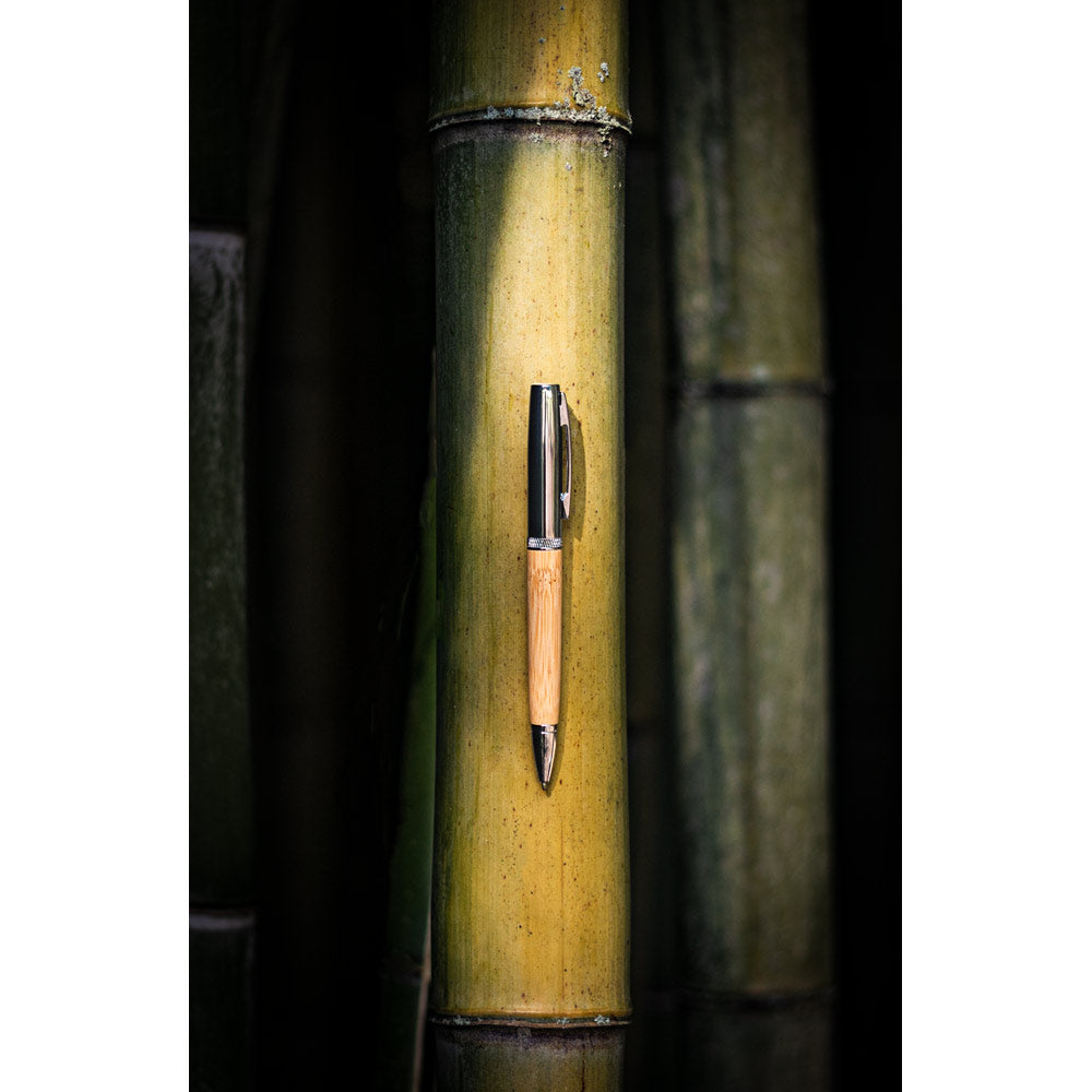 FUJI - Penna in Metallo e Bambù con Custodia - Cod. 91775
